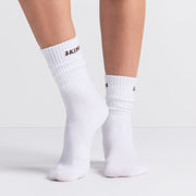 Ribbed crew logo sock 3Pack SKIMS