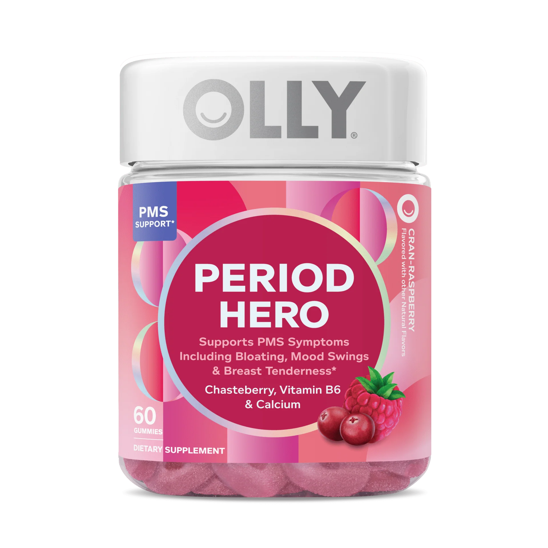 Olly period hero gomitas, 60 ct