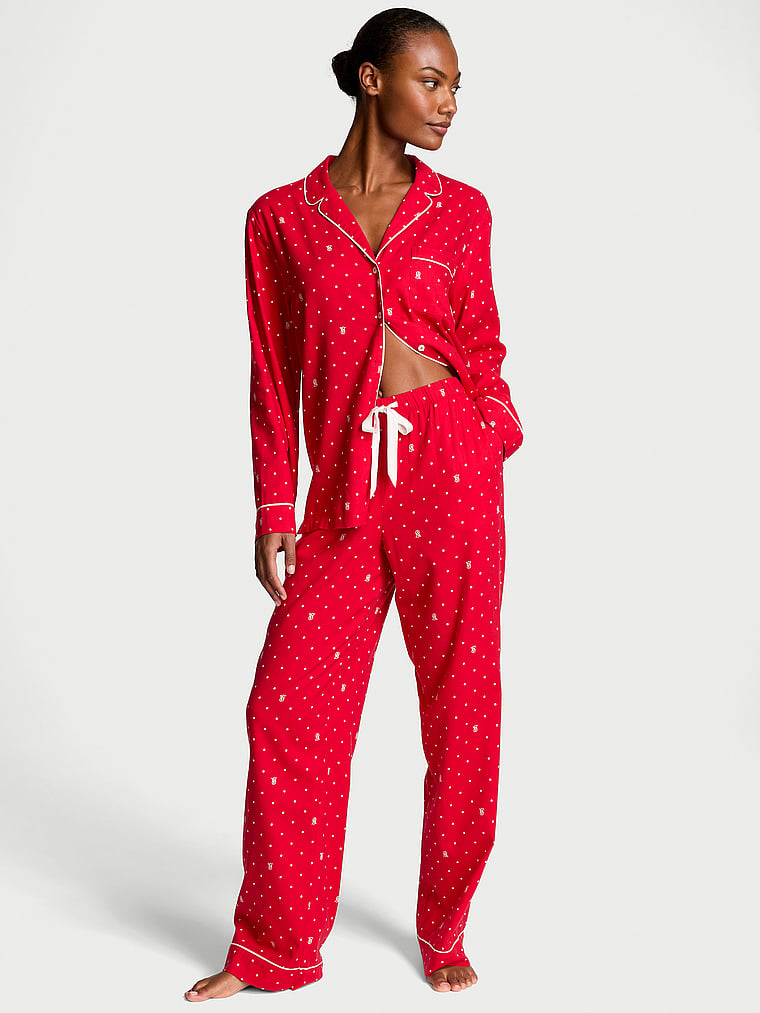 VS flannel long Pajama set