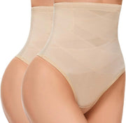 Tanga moldeadora de ropa interior con control de abdomen para mujer, cintura alta, faja moldeadora de cuerpo, faja de compresión dirigida