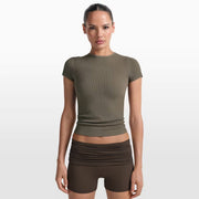 NikeSKIMS Ribbed Seamless Short-Sleeve Top