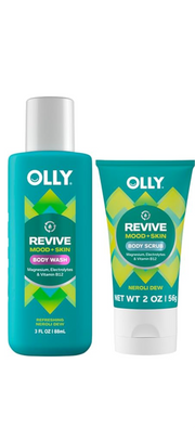 Olly body wash y scrub mini (2) Revive