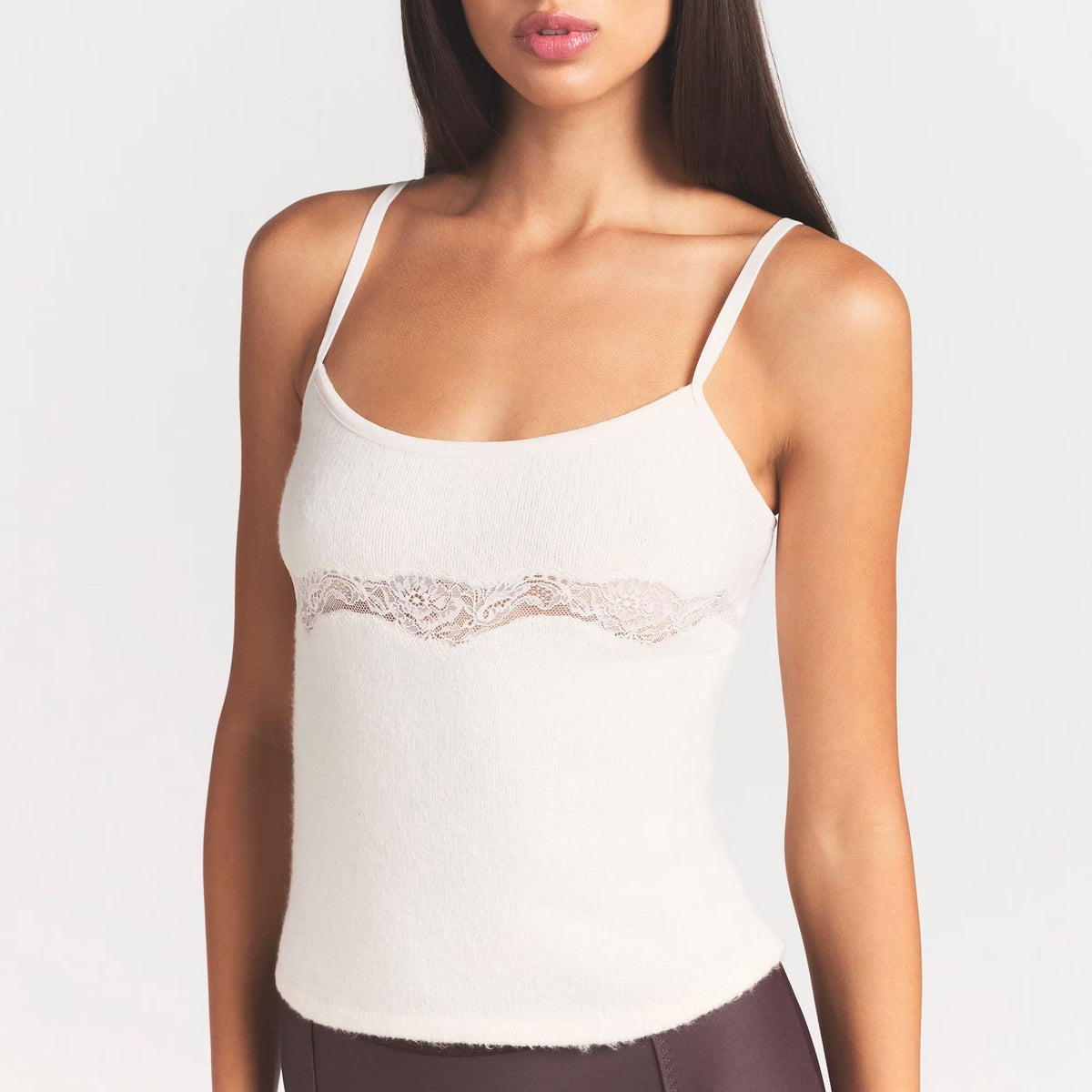 SKIMS Lace knit tank