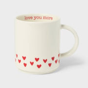 Taza blanca corazón, 14 oz
