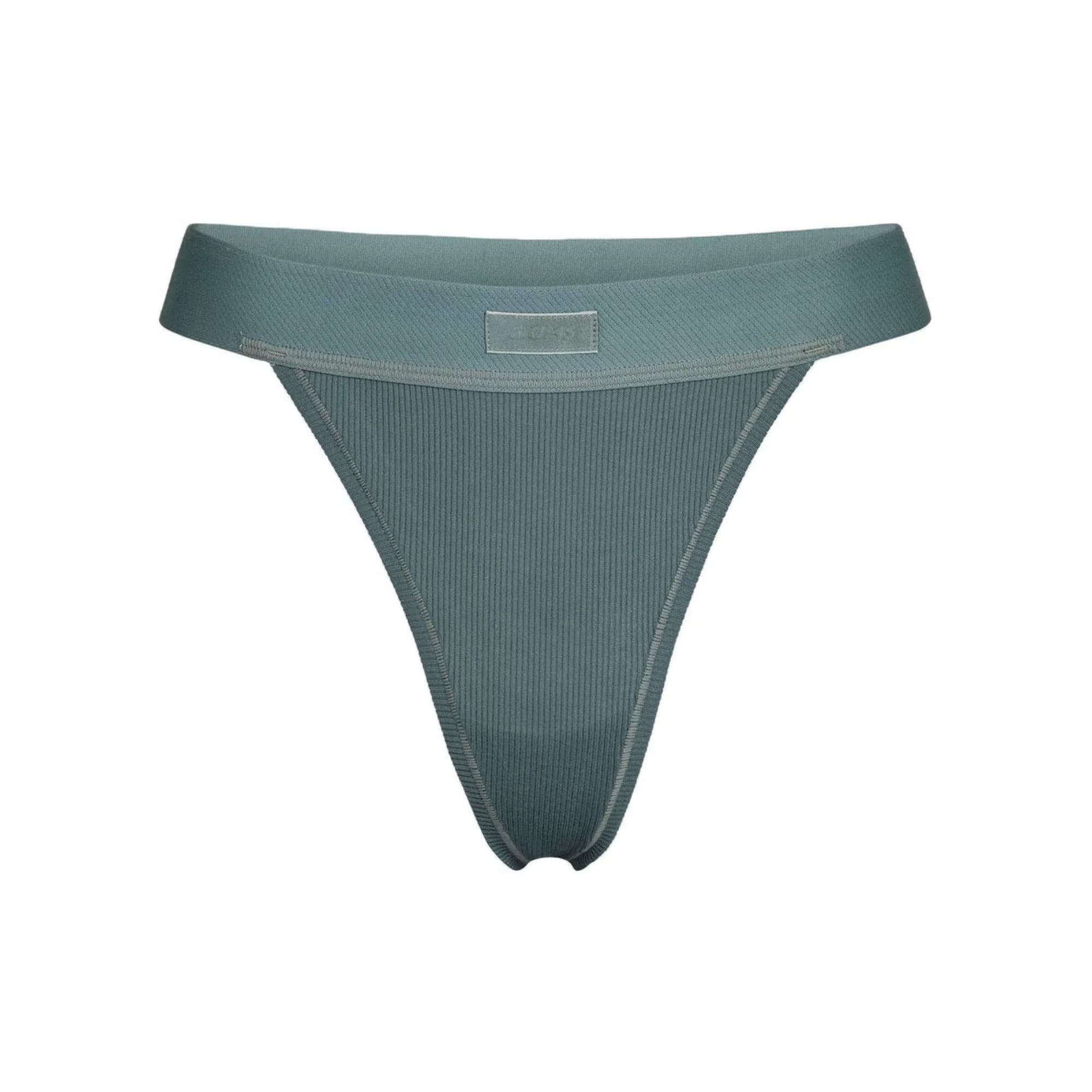COTTON RIB THONG SKIMS
