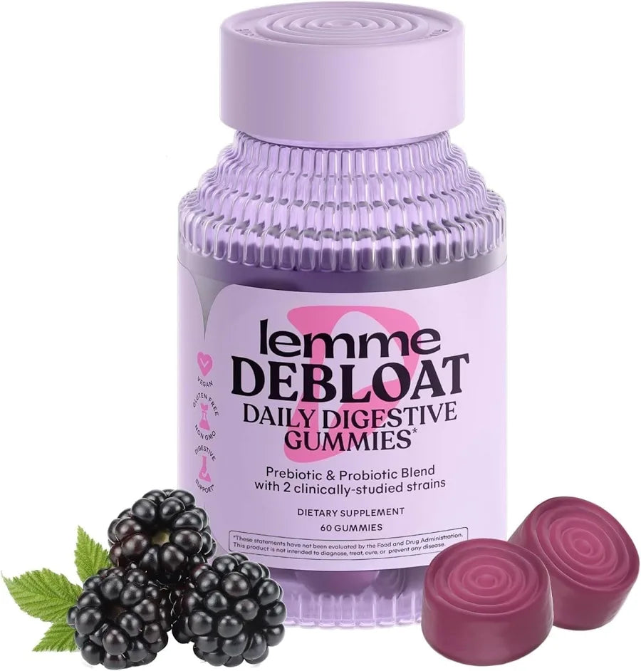 Lemme, debloat Pre + probiotic gummies, 60 ct