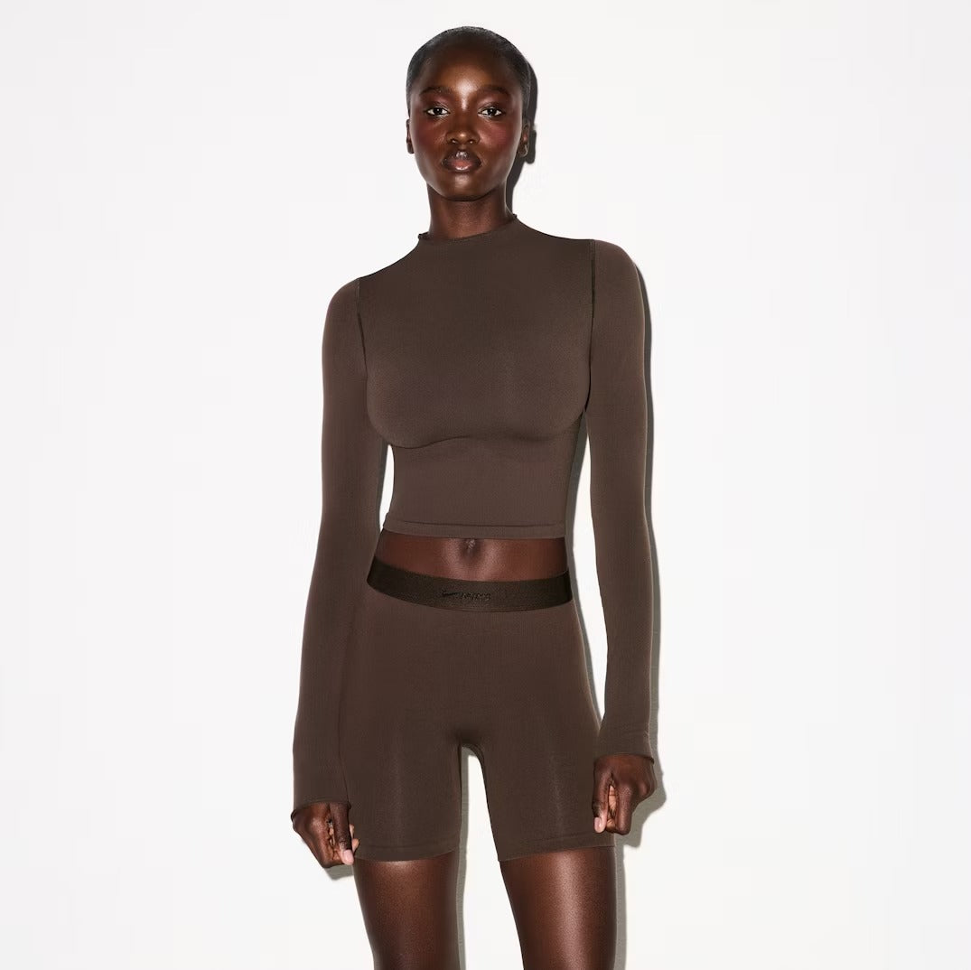 Vintage seamless mock neck crop top NikeSKIMS