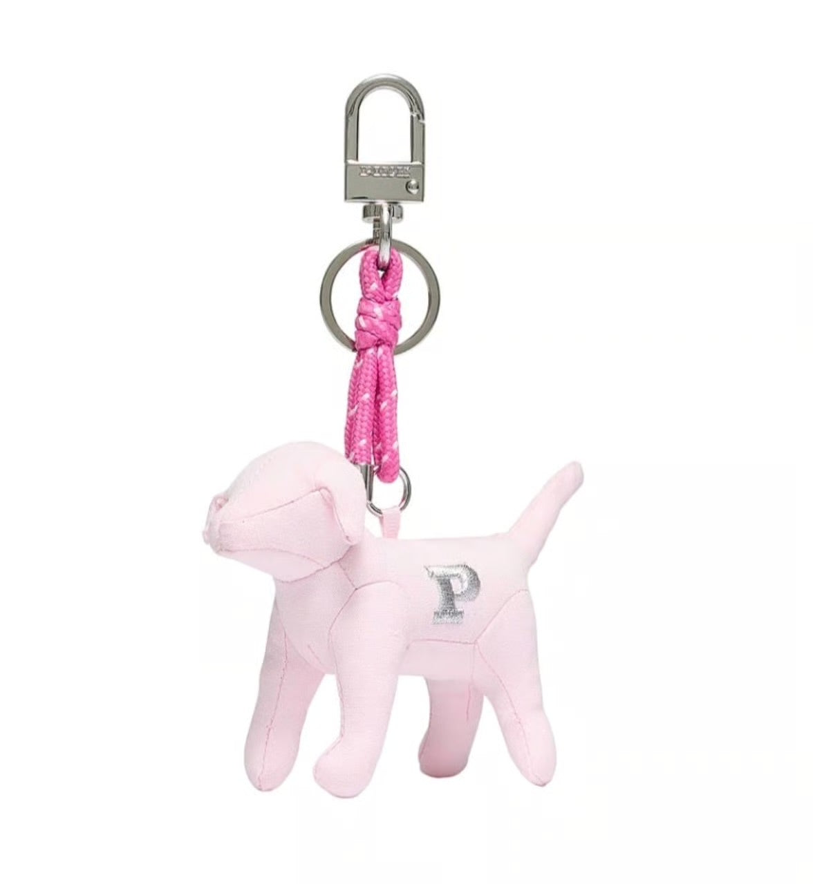 PINK Micro Dog Keychain Charm