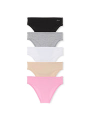 PINK, 5 pack Cotton cheeky panties