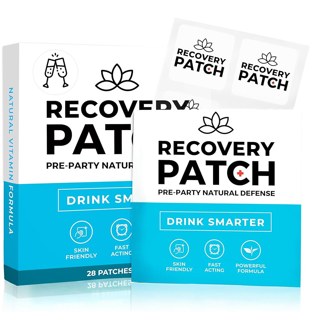 Parches de recuperación de 28 unidades, despiértate renovado y energizado con nuestro parche de ingredientes 100% naturales, envuelto individualmente, agradable al tacto y resistente al agua