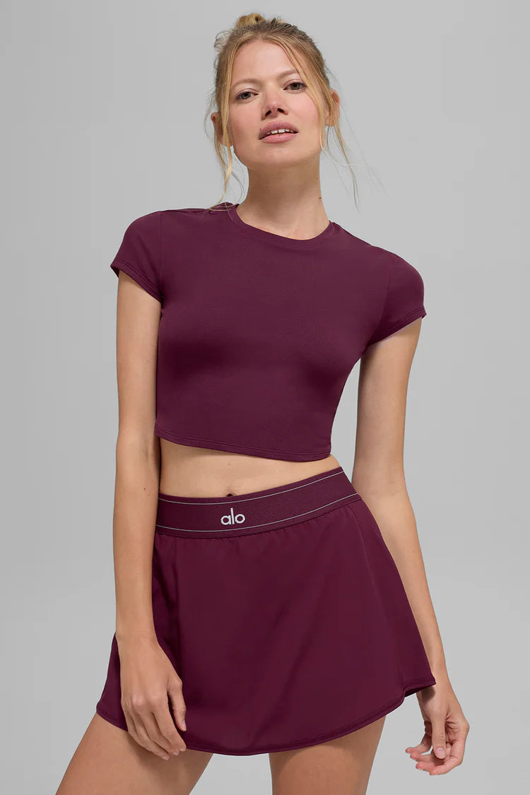 Alosoft Crop Finesse Short Sleeve Alo yoga