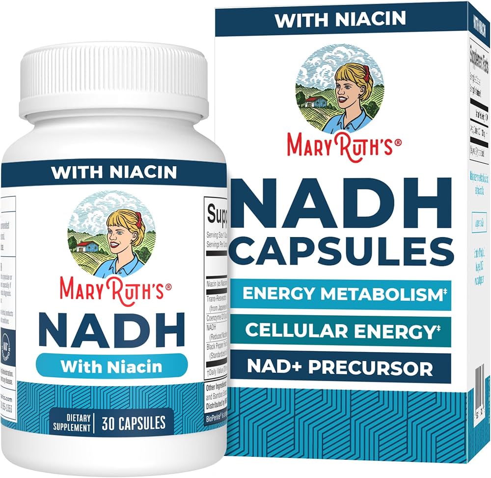 Mary ruth, NADH work niacin, 30 capsulas