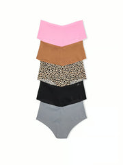Pink, 5 pack de panties cheeky invisibles