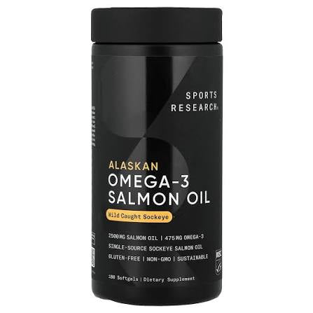Omega 3 salmon oil. Sport research. 180 cápsulas