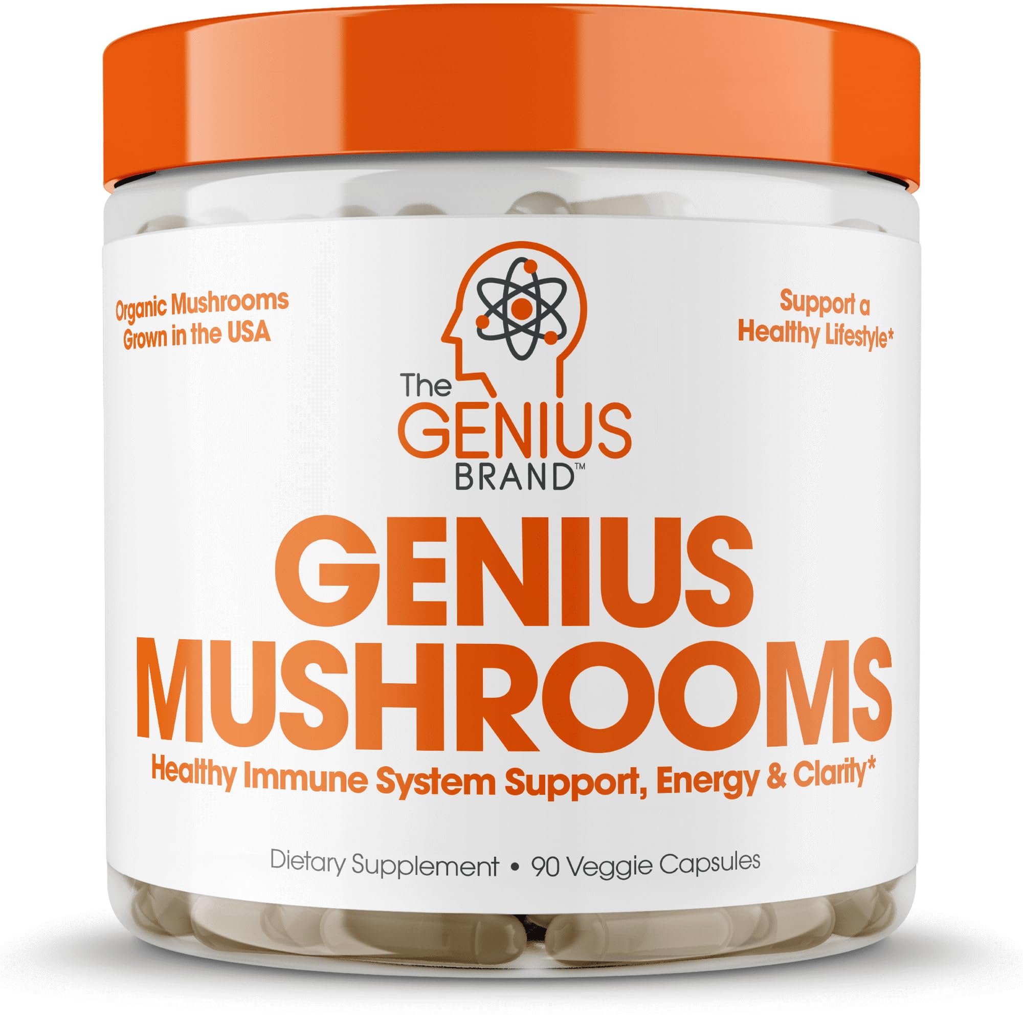Genius mushrooms. 90 cápsulas veganas