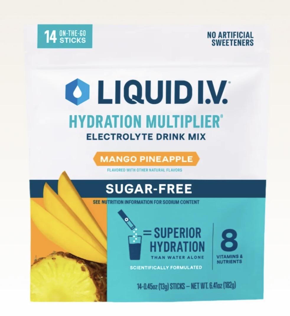 Liquid IV multiplicador de hidratación sin azúcar, 14 unidades