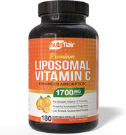 Nutriflair, vitamina C liposomal 1700 mg, 180 cápsulas