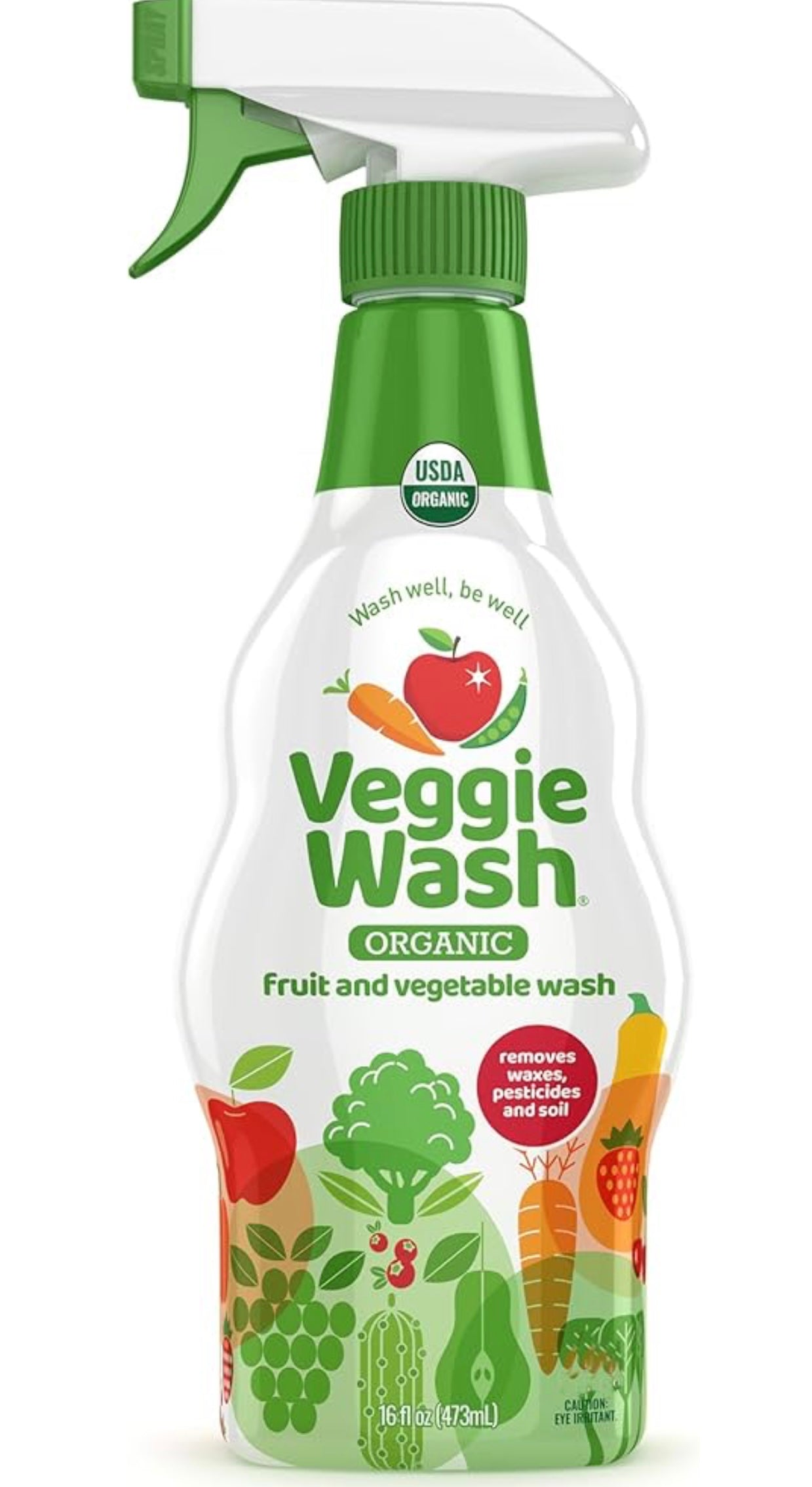 Veggie Wash lavado orgánico de frutas y verduras, 16 oz