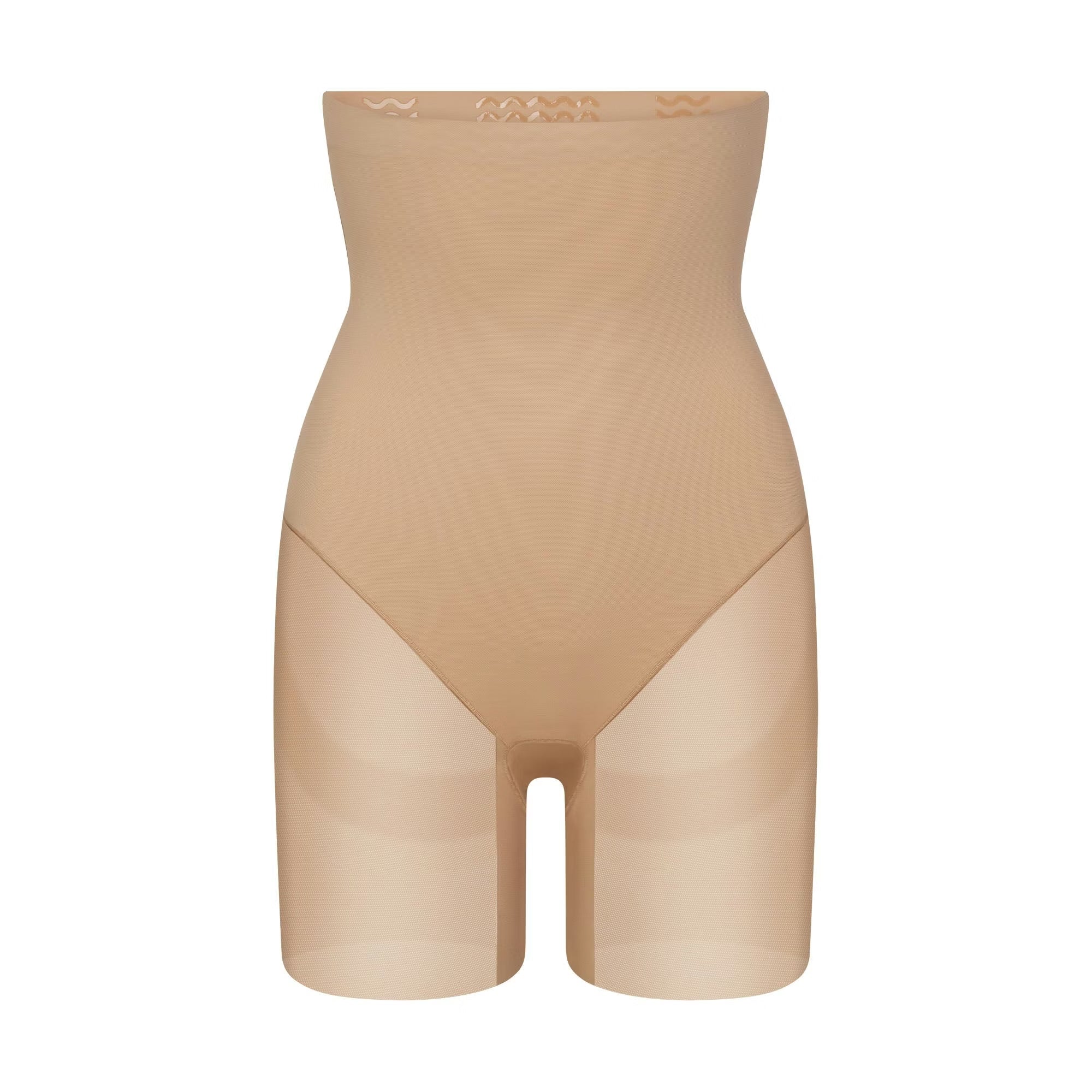 SKIMS POWER MESH SHAPEWEAR CORE SCULPT HIGH-WAISTED MID THIGH SHORT