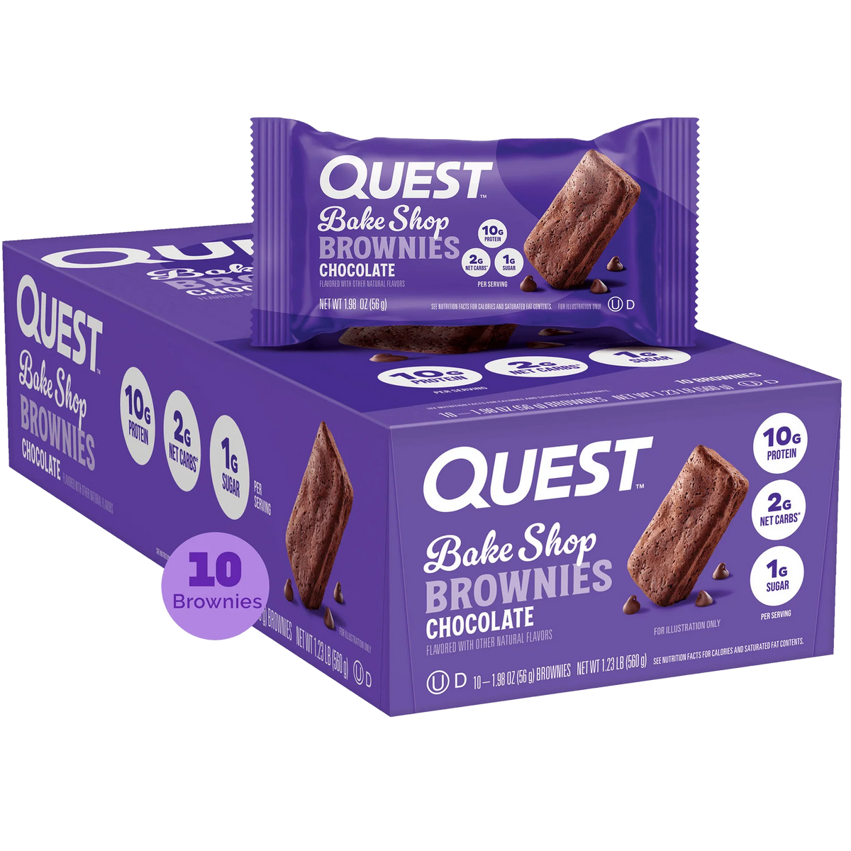 Quest Bake Shop chocolate brownies
