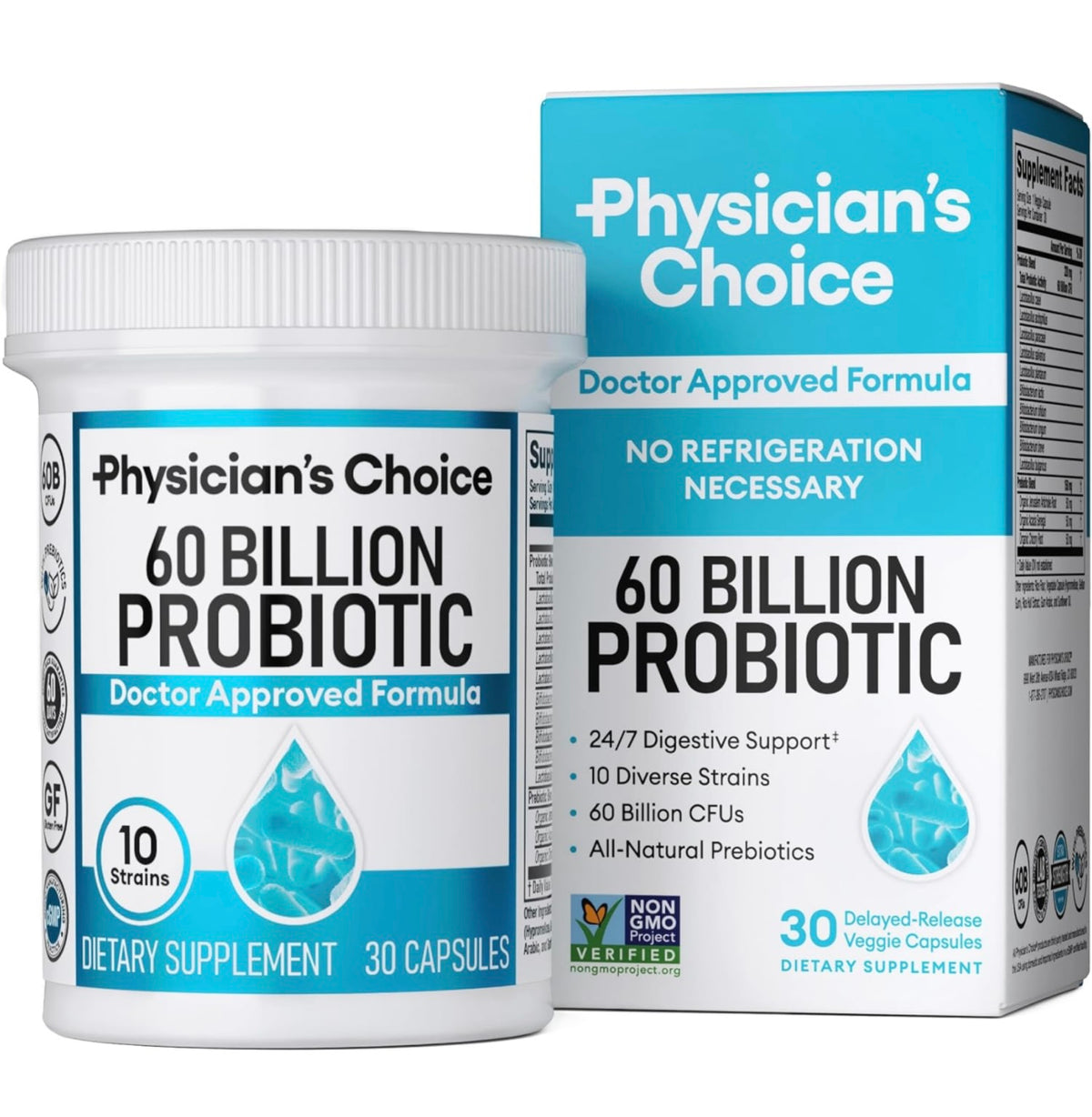 Physician’s Choice, 60 billones probióticos, 30 cápsulas