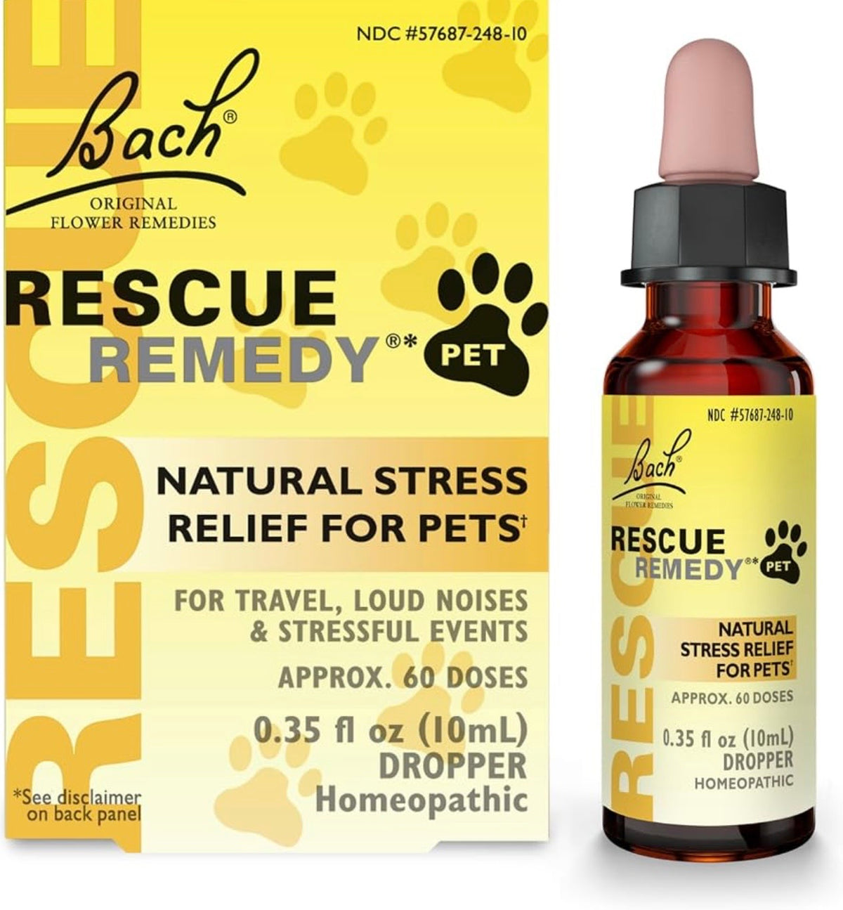 Bach, Rescue remedy PET, 60 dosis (10 ml)