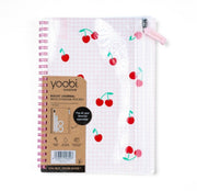 Cuaderno de cerezas con cartuchera incluida
