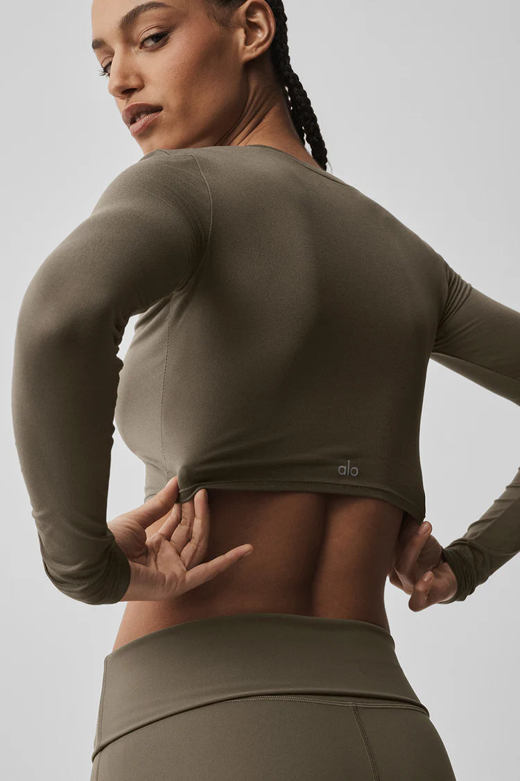 Alosoft crop finesse long sleeve ALO YOGA