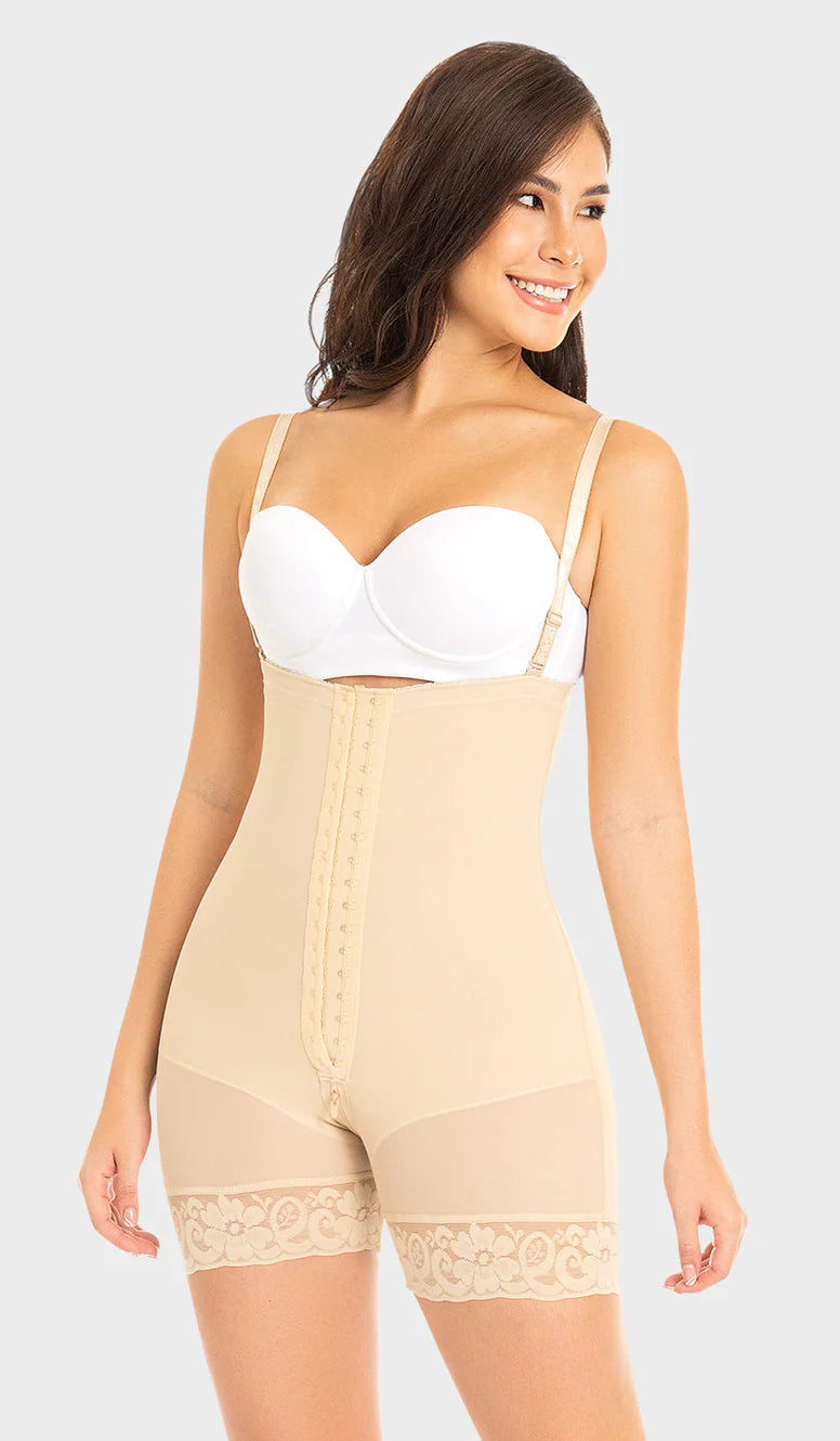 F-0066-N Faja corta moldeadora strapless siliconado MYD