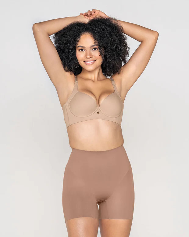 Short de control con almohadillas removibles levanta cola LEONISA 012889