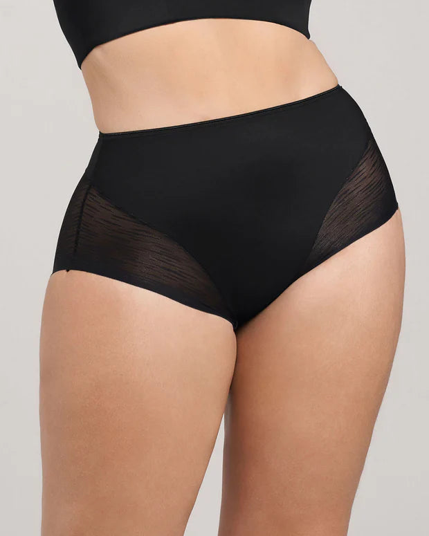 Panty faja clásico invisible con transparencias en glúteos y laterales LEONISA 012984