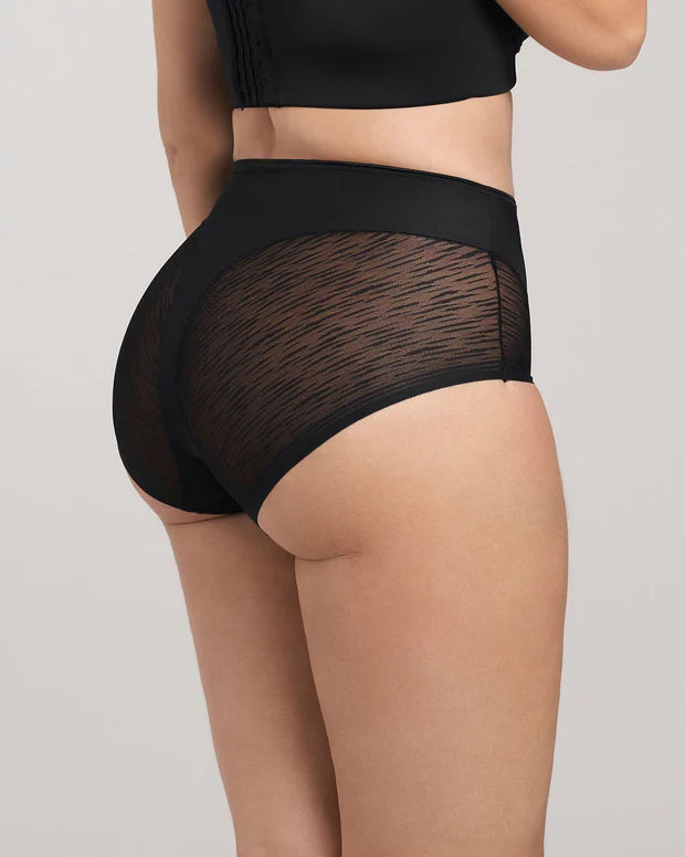 Panty faja clásico invisible con transparencias en glúteos y laterales LEONISA 012984