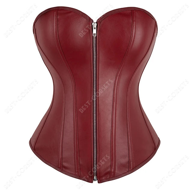 Corset de cuero sintético